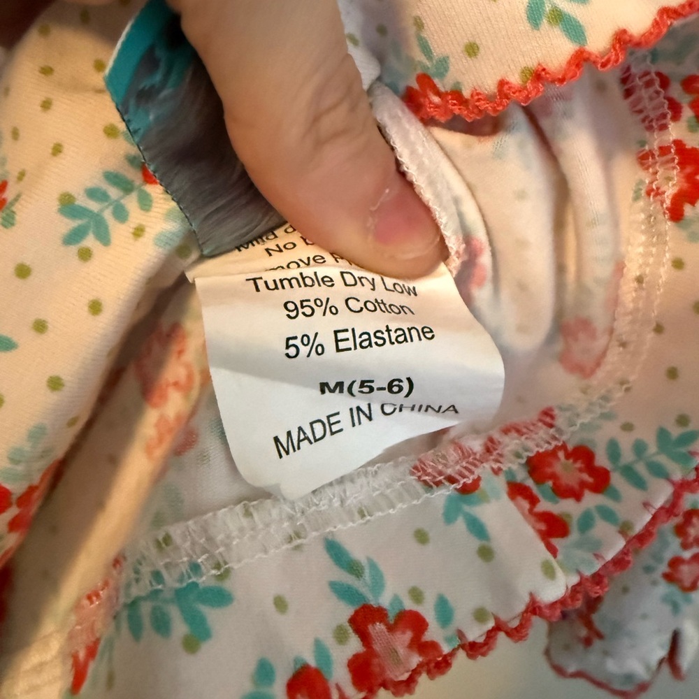 Serendipity Floral Kids Shirt with Peter Pan Collar - Picture 3 of 4